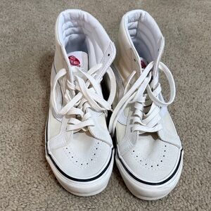 Vans Cream High-Top Sneakers